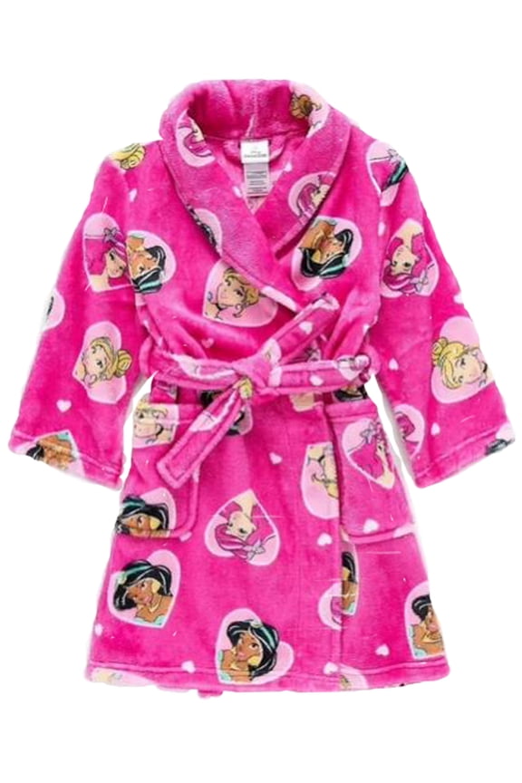 Collection Toddler Girls Knee Length Long Sleeve Princess Robe, 3t, Pink