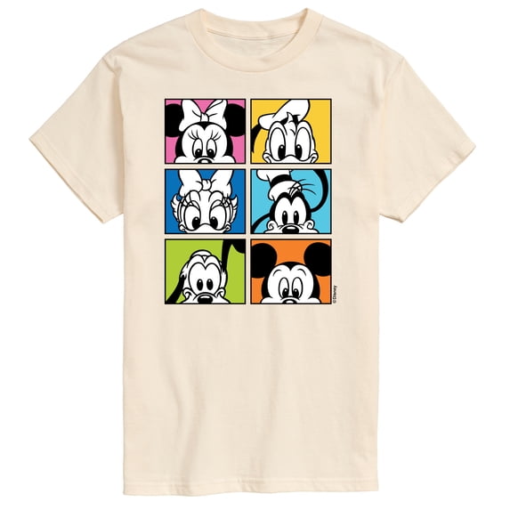 Disney - Colorful Character Squares - Men's Short Sleeve Graphic T-Shirt