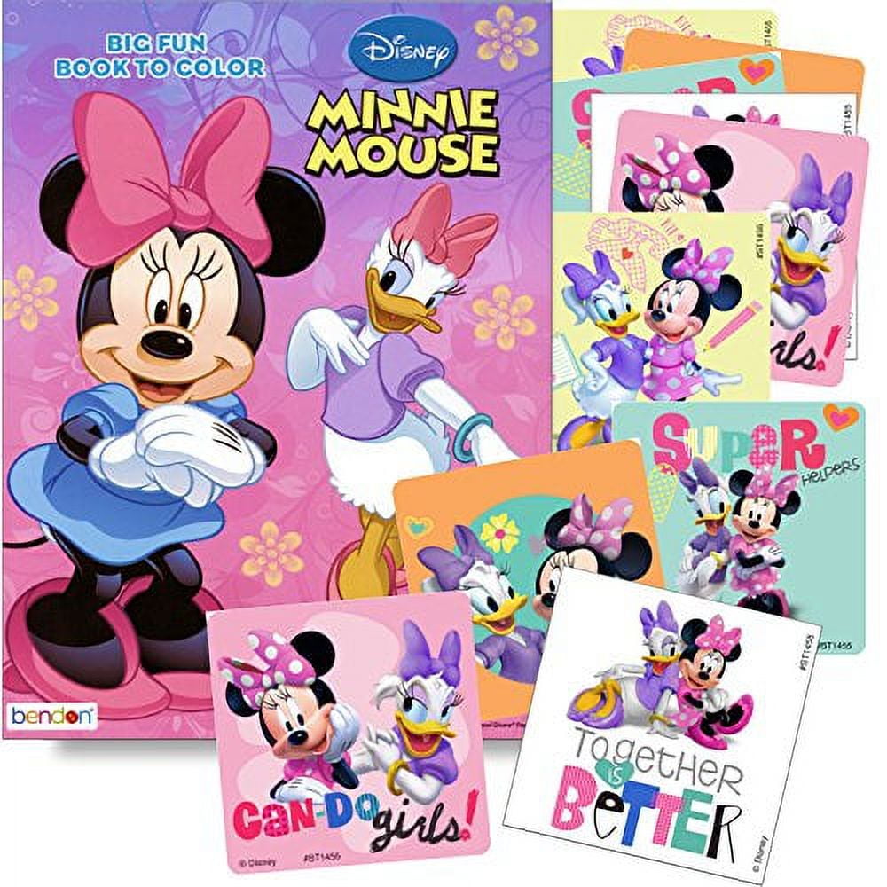 Disney Coloring Books for Kids with Sticker - Minnie Mouse 