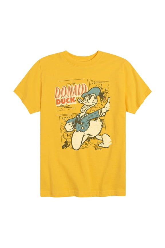 - Comic Donald - Youth Boys Short Sleeve Graphic T-Shirt