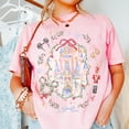 thumbnail image 1 of Disney Coquette Bow Christmas Comfort Colors T-shirt, Mickey Xmas Shirt, Disney Magic Castle Christmas Tee, Disney Trip Shirt Nutcracker,Blossom Color,Size L, 1 of 5