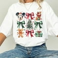 thumbnail image 1 of Disney Coquette Bows Gingerbread Christmas Shirt, Mickey'S Very Merry Christmas Party 2024 Tee, Disneyland Family Matching Holiday Shirts-5Xl Shirt, 1 of 4