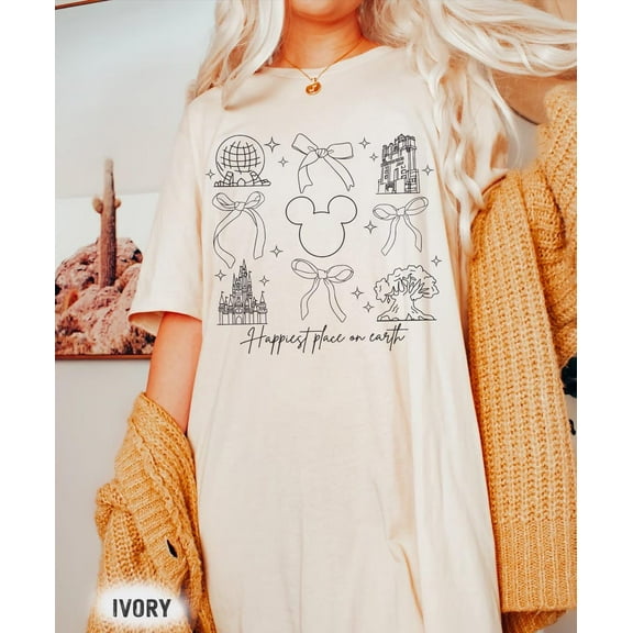 Disney Coquette Shirt, Disney Castle Shirt, Hollywood Studios tee, Epcot Family Shirt, Magic Kingdom Shirt, Happiest Place on Earth Shirt