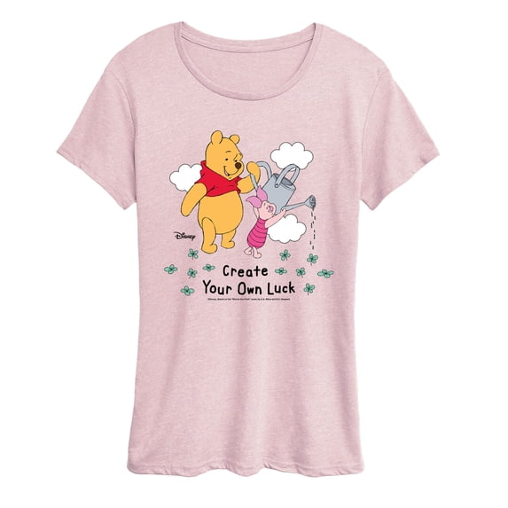 Winnie The Pooh - Create Own Luck - Women's Short Sleeve Graphic T-Shirt