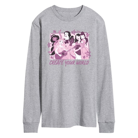 Disney - Create Your World - Men's Long Sleeve Graphic T-Shirt