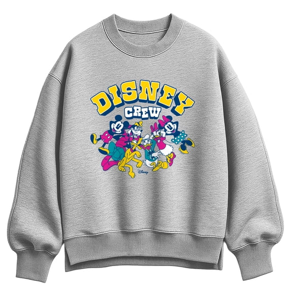 Disney - Crew Group Photo Oversized Fleece Crew Sweatshirt