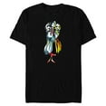thumbnail image 1 of Disney Cruella De Vil Stylized T-Shirt- Short Sleeve Blended T-Shirt for Adults - Customized-Black, 1 of 5