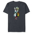 thumbnail image 1 of Disney Cruella De Vil Stylized T-Shirt- Short Sleeve Blended T-Shirt for Adults - Customized-Navy Heather, 1 of 5