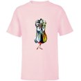 thumbnail image 1 of Disney Cruella De Vil Stylized T-Shirt - Short Sleeve T-Shirt for Kids - Customized-Soft Pink, 1 of 5