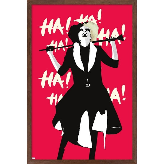 Disney Cruella - Laugh Wall Poster, 22.375" x 34", Framed