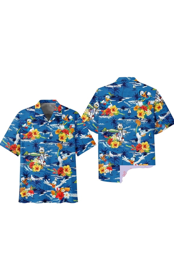 Disney Cruise Hawaiian Shirt and Shorts Set, Mickey Mouse Pirates of the Caribbean Aloha Outfit, Summer Vacation Wear