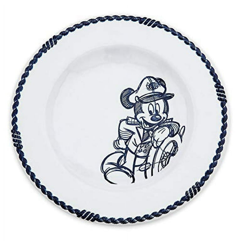 Disney Cruise Line Captain Mickey Melamine Round Plate, Large