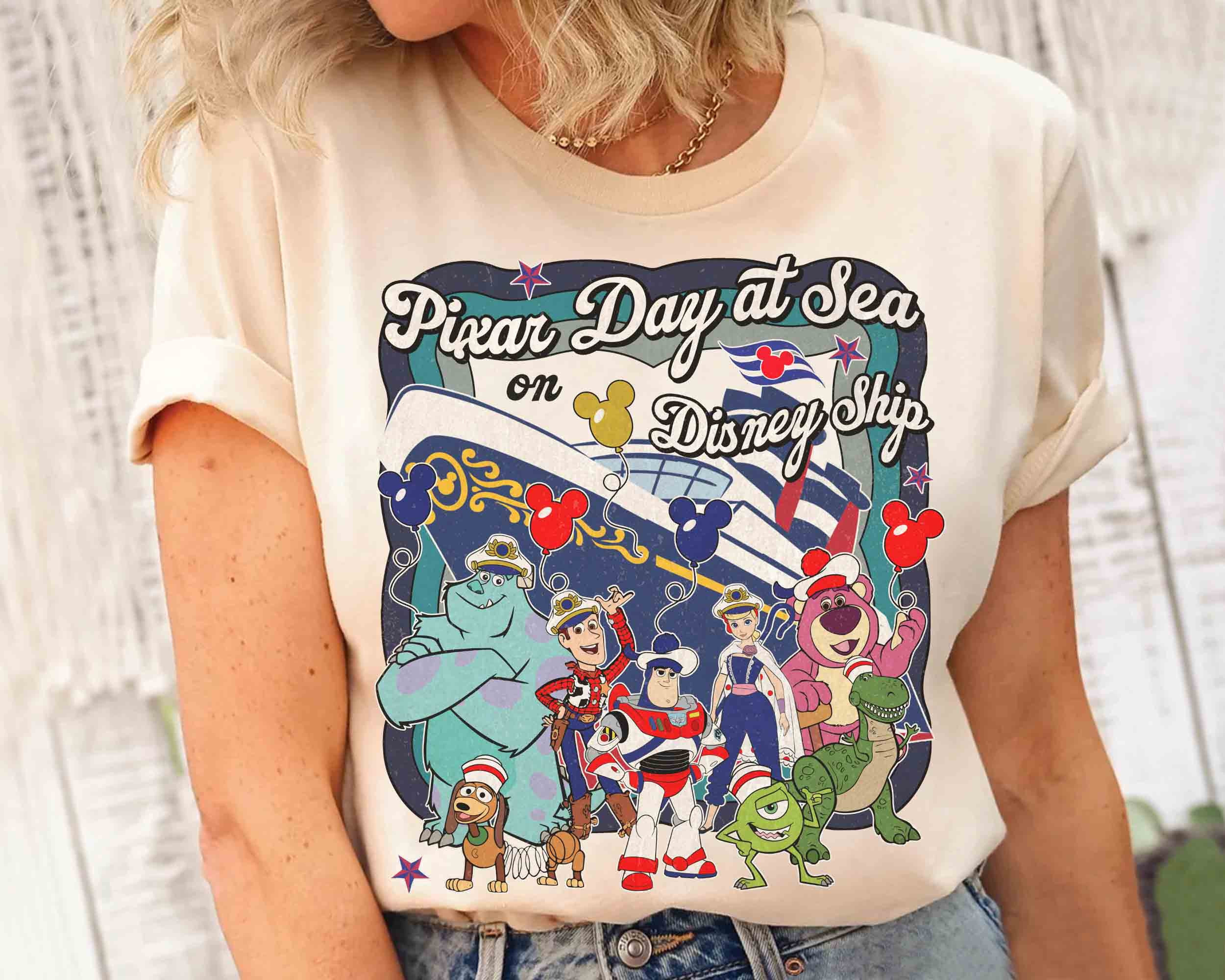 Disney Cruise Line Pixar Day at Sea 2024 Tshirt, Toy Story Nemo
