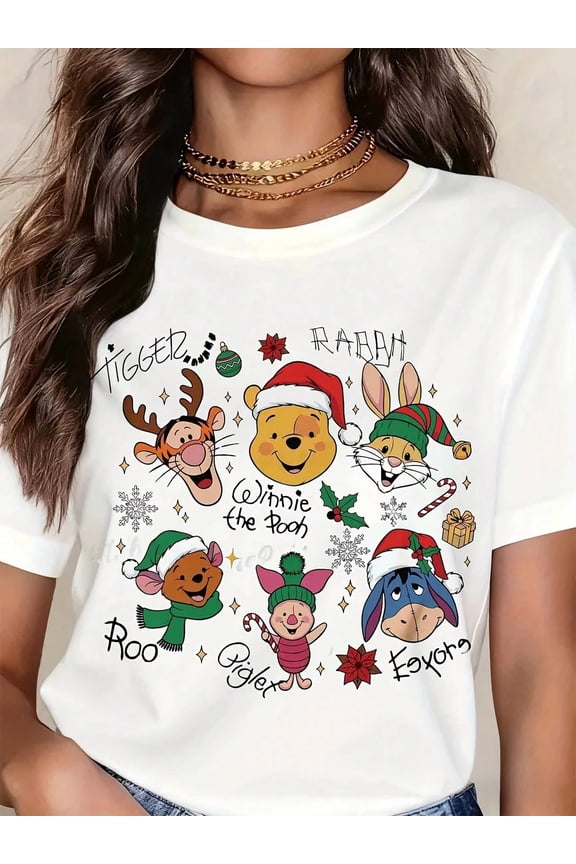 Disney Cute Pooh Tigger Piglet T-Shirts