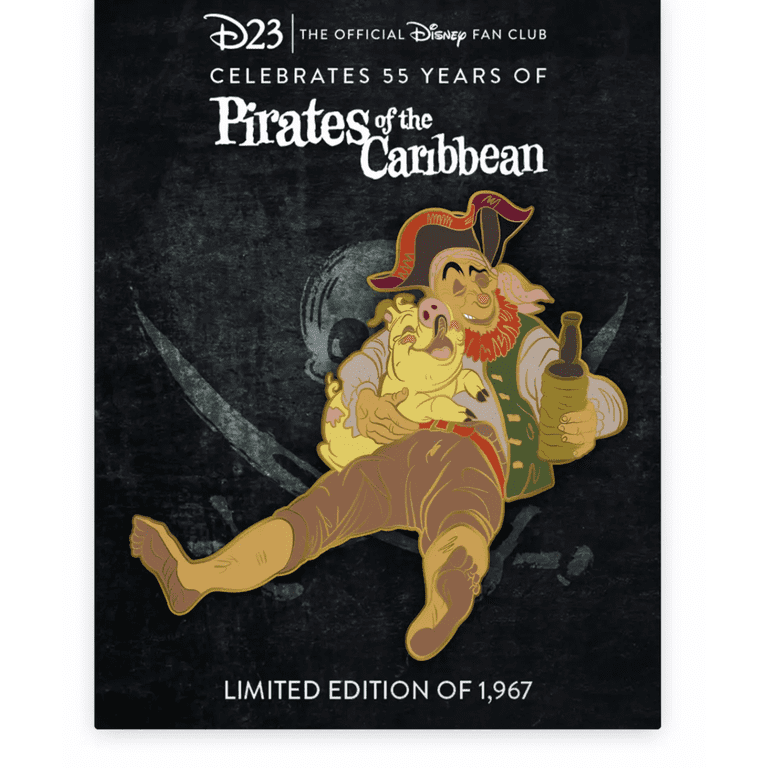 Disney D23 Exclusive Pirates of the Caribbean 55th Pin