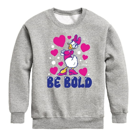 Disney - Daisy Be Bold - Youth Crewneck Fleece Sweatshirt