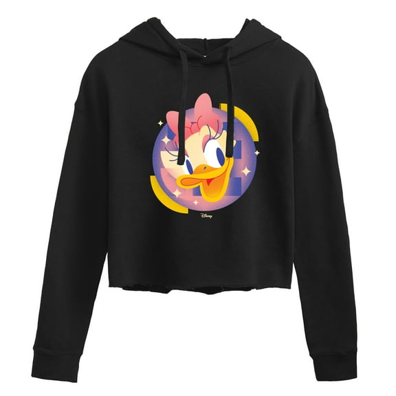 Disney - Daisy Circle - Juniors Cropped Pullover Hoodie