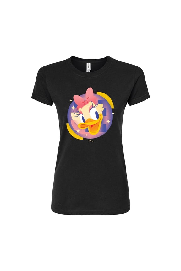 - Daisy Circle - Juniors Fitted Graphic T-Shirt