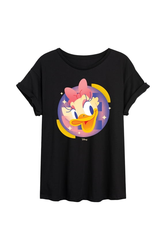 - Daisy Circle - Juniors Ideal Flowy Muscle T-Shirt