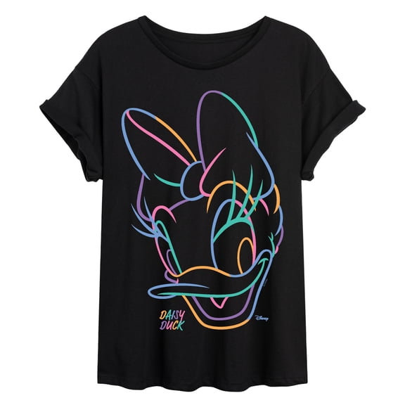 Disney - Daisy Color Portrait Oversized - Womens Oversized Graphic T-Shirt