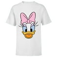 thumbnail image 1 of Disney Daisy Duck Big Face - Short Sleeve T-Shirt for Kids -Customized-White, 1 of 5
