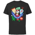 thumbnail image 1 of Disney Daisy Duck Christmas Holiday Please Be Shoes - Short Sleeve Cotton T-Shirt for Adults - Customized-Black, 1 of 5