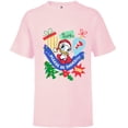 thumbnail image 1 of Disney Daisy Duck Christmas Holiday Please Be Shoes - Short Sleeve T-Shirt for Kids - Customized-Soft Pink, 1 of 5