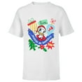 thumbnail image 1 of Disney Daisy Duck Christmas Holiday Please Be Shoes - Short Sleeve T-Shirt for Kids - Customized-White, 1 of 5