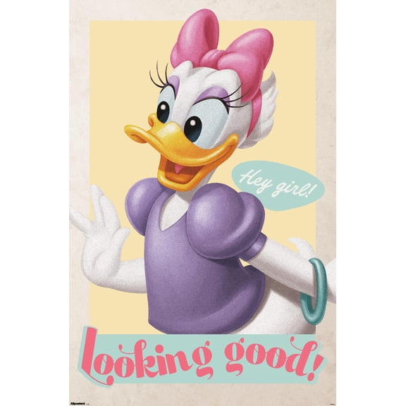 Disney Daisy Duck: Good Old Days - Hey Girl! Wall Poster, 14.725" x 22.375"