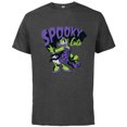 thumbnail image 1 of Disney Daisy Duck Halloween Spider Web Costume Spooky Cute - Short Sleeve Cotton T-Shirt for Adults - Customized-Charcoal Heather, 1 of 5