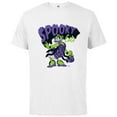 thumbnail image 1 of Disney Daisy Duck Halloween Spider Web Costume Spooky Cute - Short Sleeve Cotton T-Shirt for Adults - Customized-White, 1 of 5