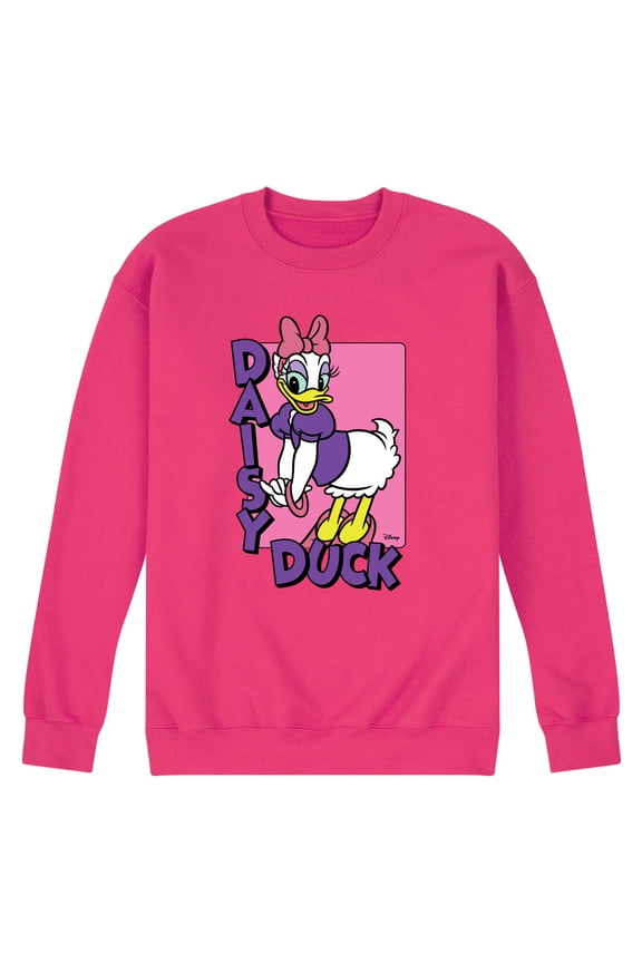 - Daisy Duck - Men's Crew Neck Fleece Pullover