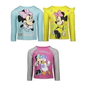Disney Daisy Duck Minnie Mouse Infant Baby Girls 3 Pack Long Sleeve T-Shirts Infant to Big Kid