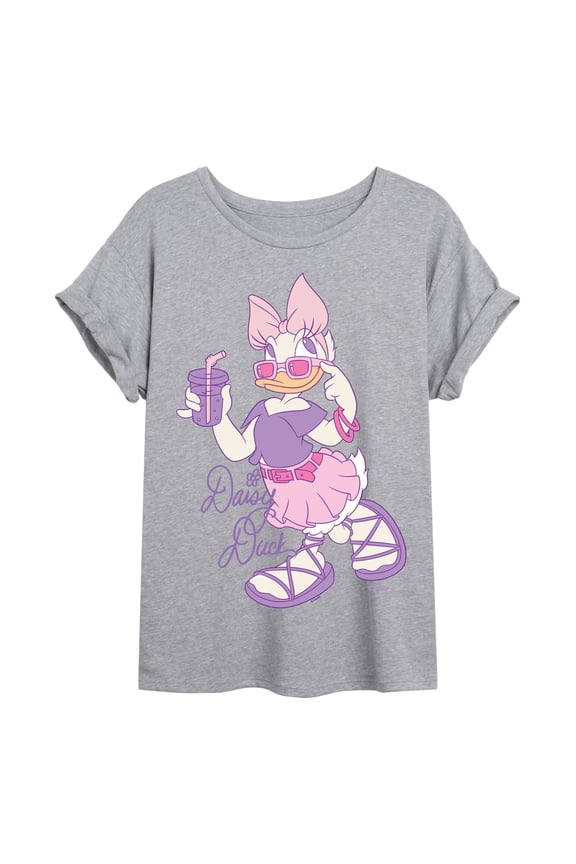 - Daisy Duck Oversized - Womens Oversized Graphic T-Shirt