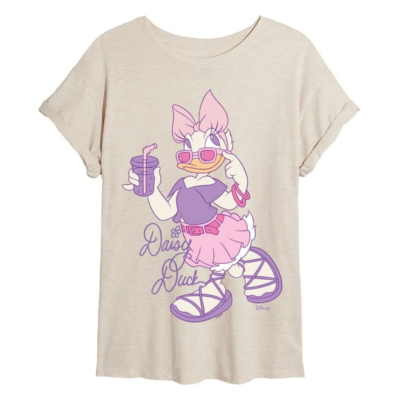 Disney - Daisy Duck Oversized - Womens Oversized Graphic T-Shirt