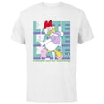 thumbnail image 1 of Disney Daisy Duck Probably Late for Something Funny - Short Sleeve Cotton T-Shirt for Adults - Customized-White, 1 of 5
