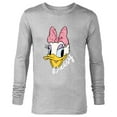 thumbnail image 1 of Disney Daisy Duck Sassy & Glamorous Speckled Bow and Name - Long Sleeve T-Shirt for Men - Customized-Athletic Heather, 1 of 5