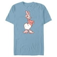 thumbnail image 1 of Disney Daisy Duck Sassy in White & Pink Pose with Plaid Top - Short Sleeve Blended T-Shirt for Adults - Customized-Ocean Blue, 1 of 5