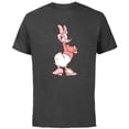 thumbnail image 1 of Disney Daisy Duck Sassy in White & Pink Pose with Plaid Top - Short Sleeve Cotton T-Shirt for Adults - Customized-Charcoal, 1 of 5