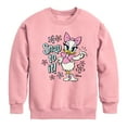 thumbnail image 1 of Disney - Daisy Duck - Snap To It - Youth Crewneck Fleece Sweatshirt, 1 of 4