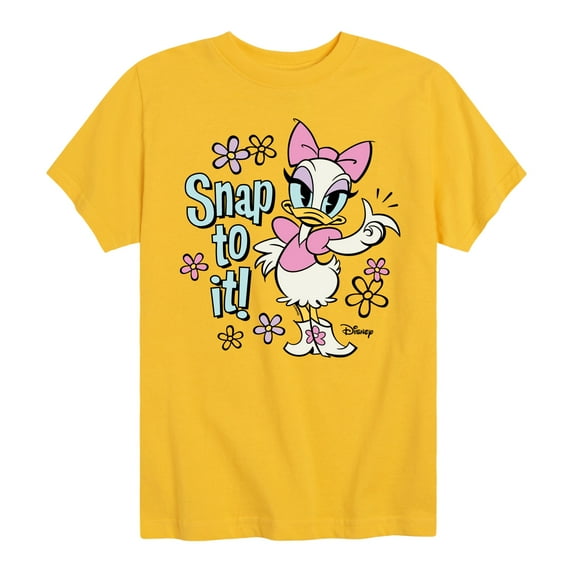 Disney - Daisy Duck - Snap To It - Youth Short Sleeve Graphic T-Shirt
