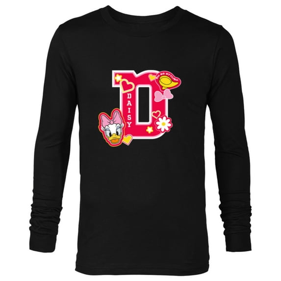 Disney Daisy Duck Varsity Oh So Stylish - Long Sleeve T-Shirt for Men - Customized-Black