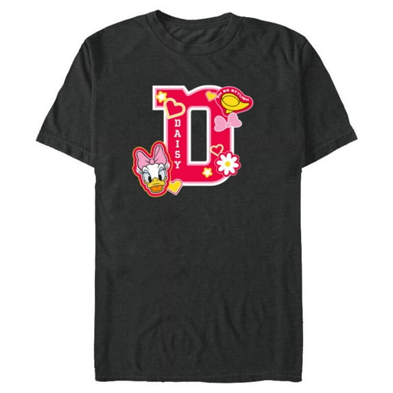 Disney Daisy Duck Varsity Oh So Stylish - Short Sleeve Blended T-Shirt for Adults - Customized-Dark Heather