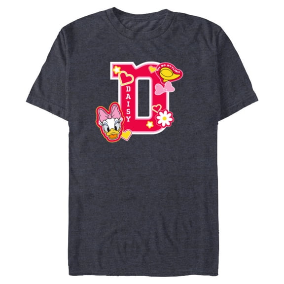 Disney Daisy Duck Varsity Oh So Stylish - Short Sleeve Blended T-Shirt for Adults - Customized-Navy Heather