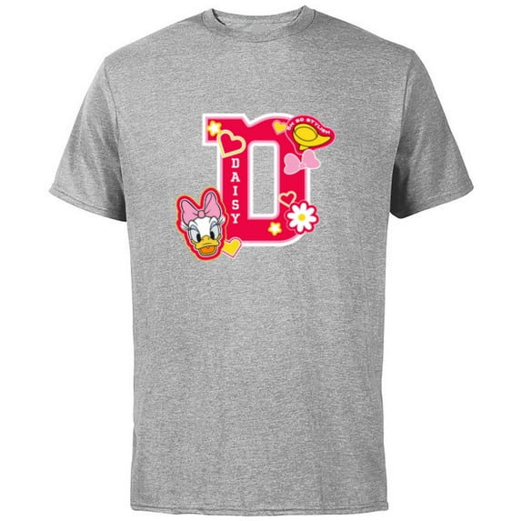 Disney Daisy Duck Varsity Oh So Stylish - Short Sleeve Cotton T-Shirt for Adults - Customized-Athletic Heather
