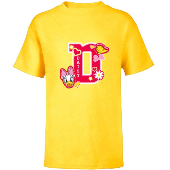 Disney Daisy Duck Varsity Oh So Stylish - Short Sleeve T-Shirt for Kids - Customized-Yellow