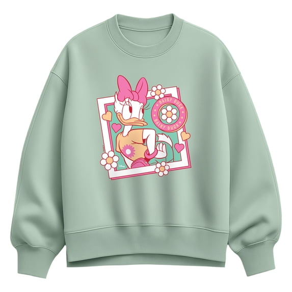 Disney - Daisy Frame Women's Oversized Fleece Crew Sweatshirt