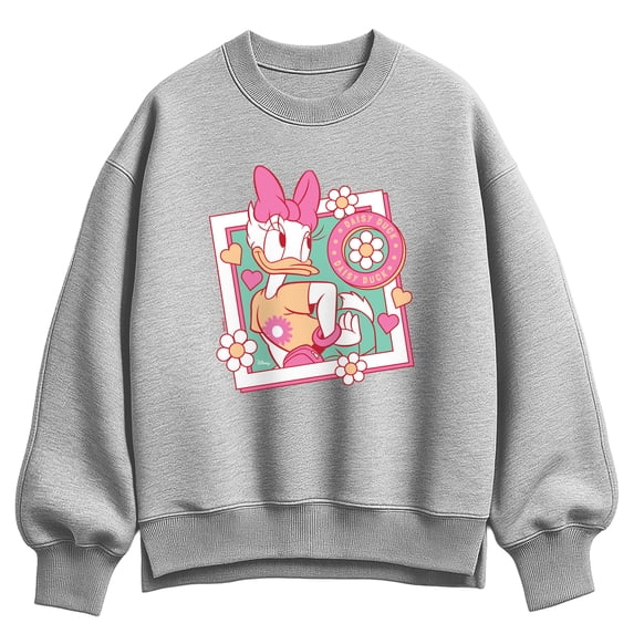 Disney - Daisy Frame Women's Oversized Fleece Crew Sweatshirt