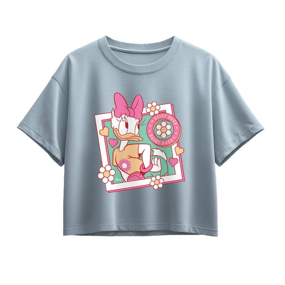 Disney - Daisy Frame - Youth Girl Short Sleeve Boxy Tee