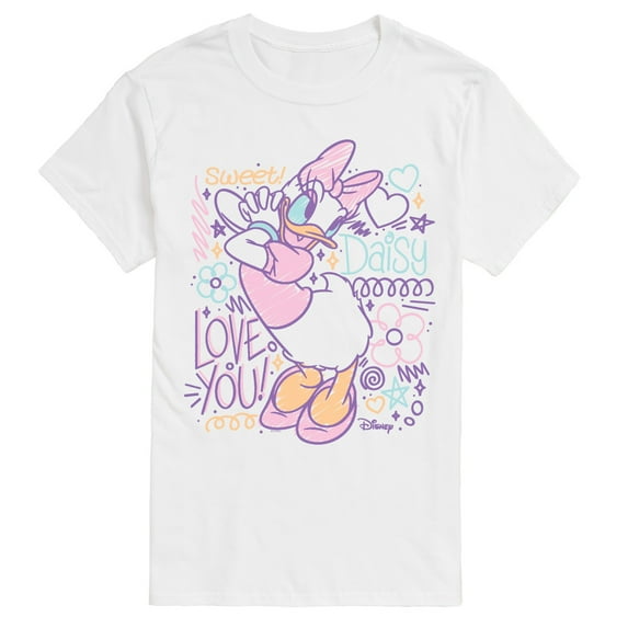 Disney - Daisy Scribble - Men's Short Sleeve Graphic T-Shirt